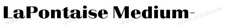 LaPontaise Medium字体转换